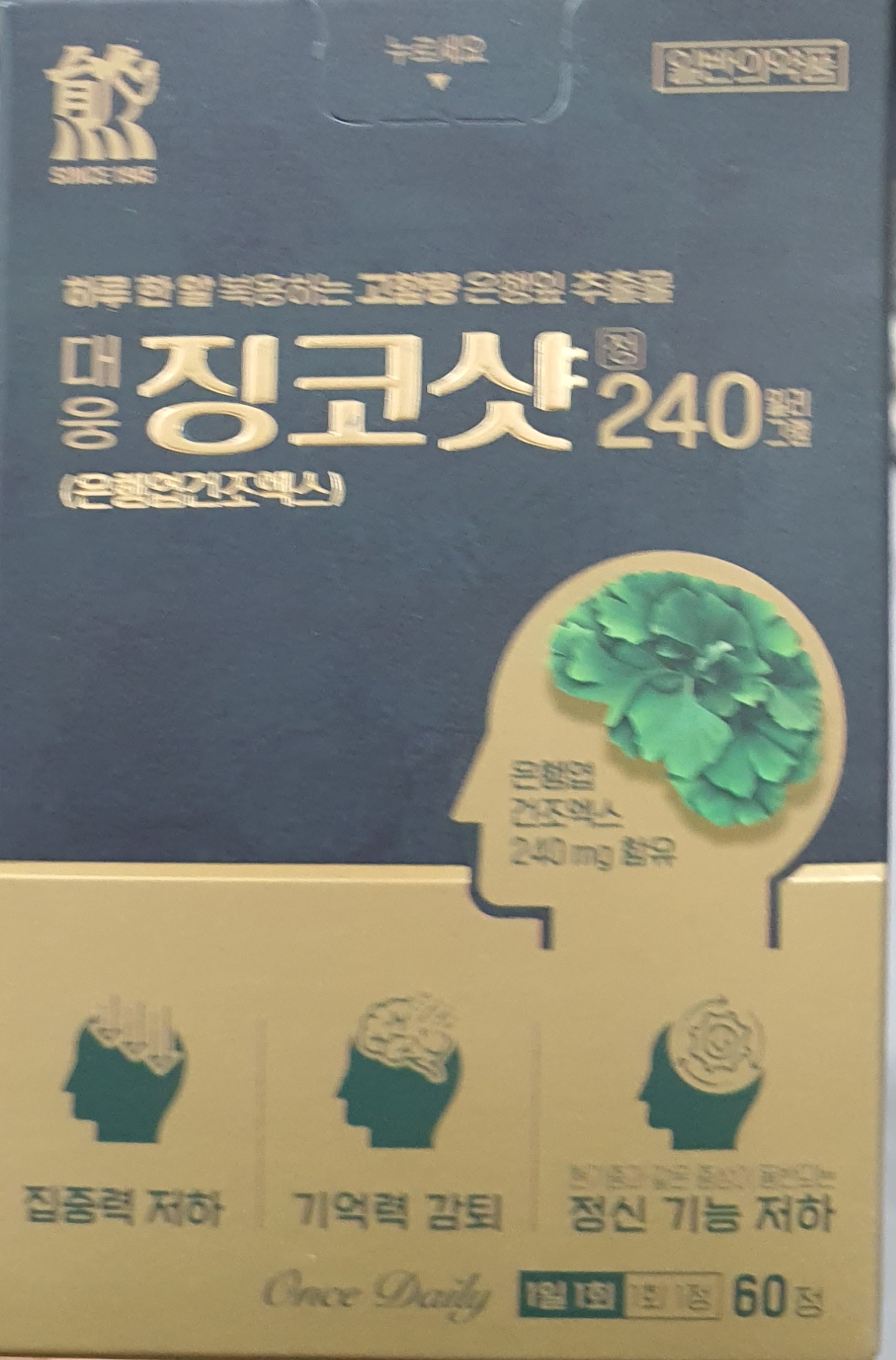 대웅징코샷정240mg