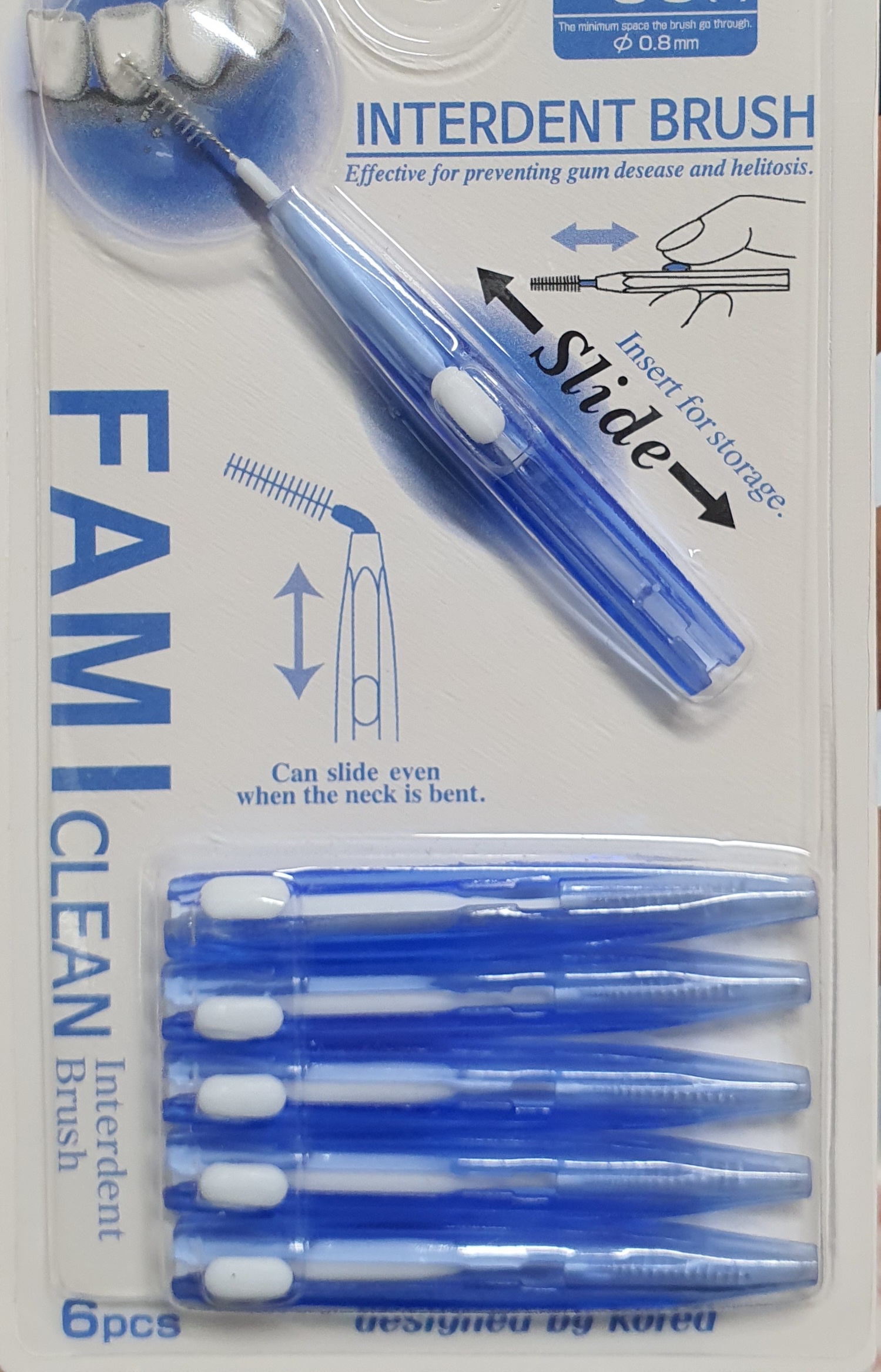 파미크린치간칫솔SS